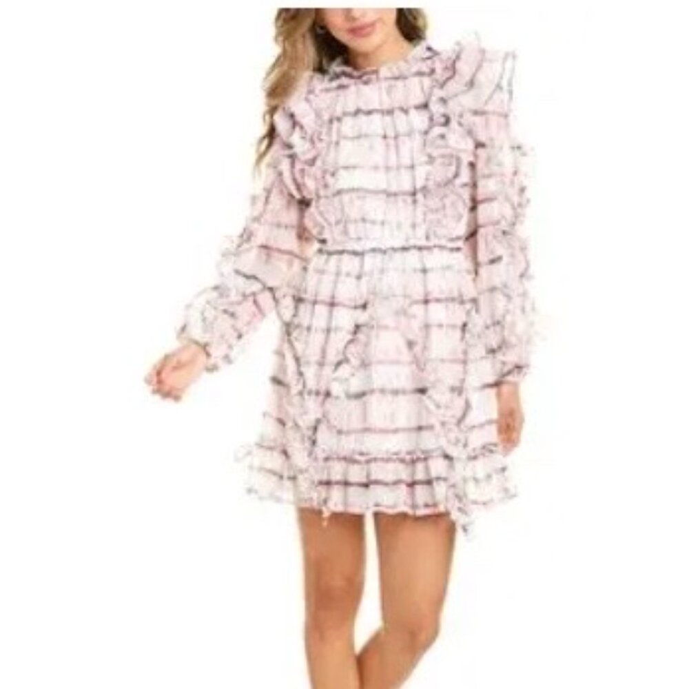 Beulah Style Ruffle Mini Dress